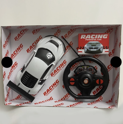 Fabricko pakovanje RC sportskog automobila sa volanom i daljinskim idealno za poklon
