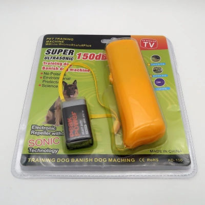 Pakovanje uredjaja za obuku pasa, zuti ultrazvucni odvracac za laksu dresuru ljubimca