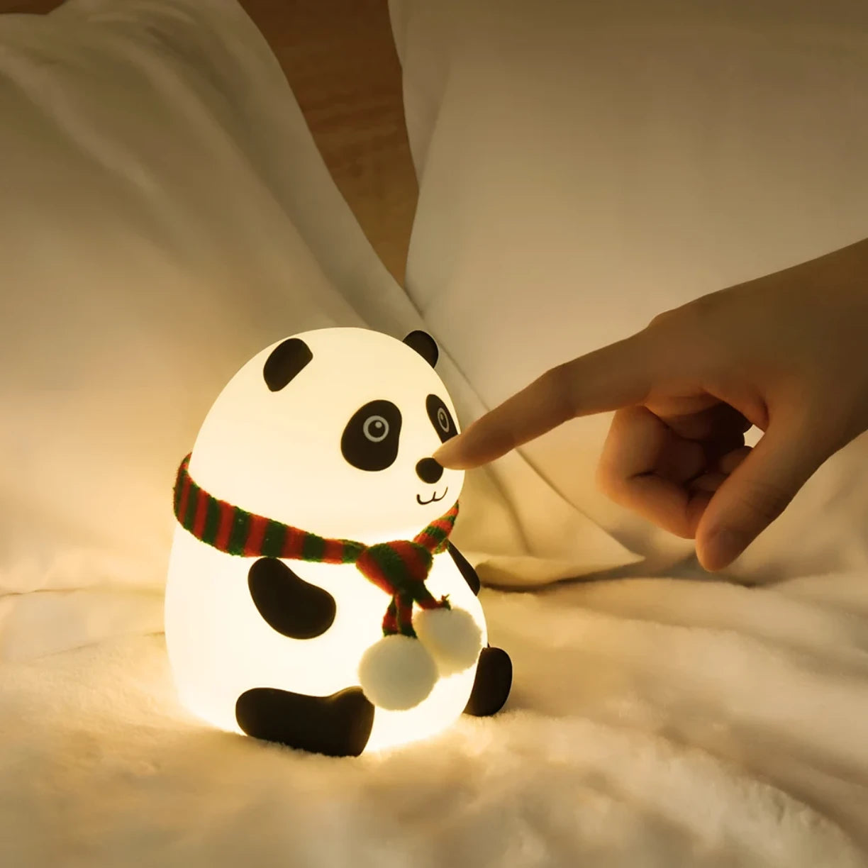 Panda nocna lampa na krevetu sa upravljanjem dodirom