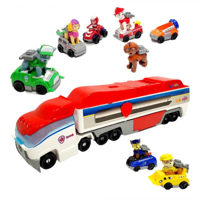 Set igracaka Patrolne Sape, sa kamionom i figurama. Junaci crtane serije i njihova vozila, idealne igracke za decu.