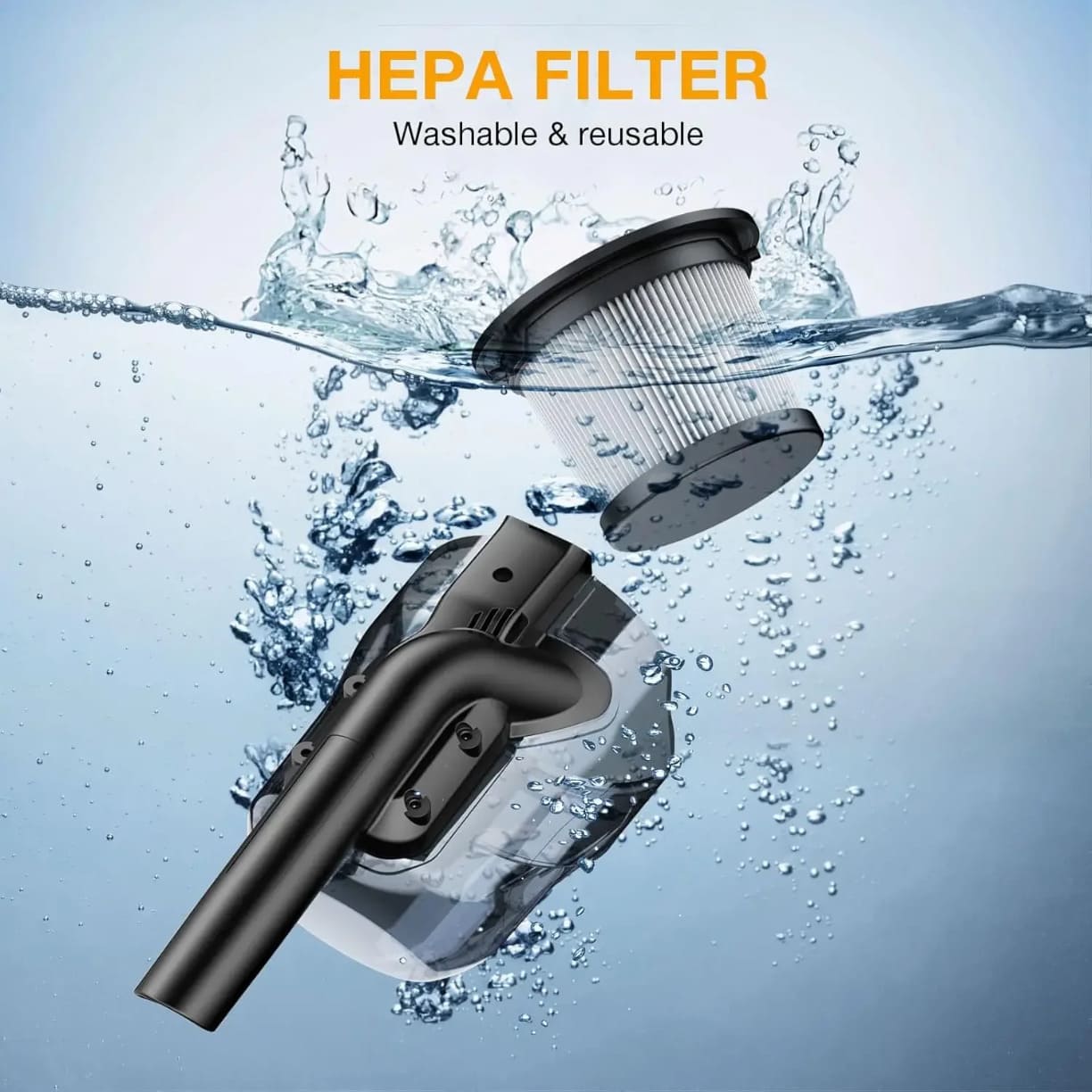 Perivi i višekratni HEPA filter za bežični ručni usisivač