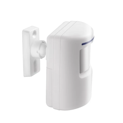 PIR senzor pokreta montiran na zidu. Savrseno se uklapa u enterijer, neupadljiv.