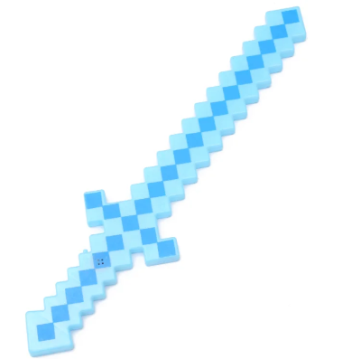 plavi svetleci mac igracka sa dizajnom piksela idealan dodatak kostimu za maskenbal ili zabavnu igru ratovanja kod kuce