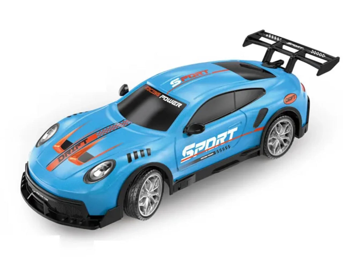 Plavi RC trkacki auto igracka sa spojlerom