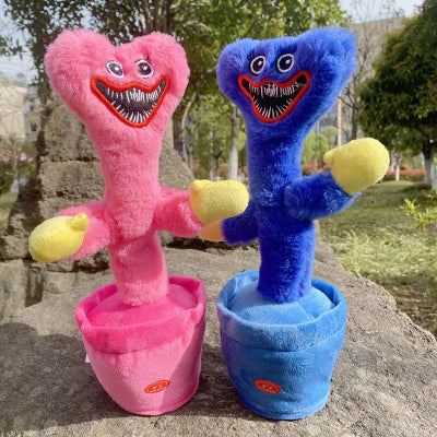 Zabavni plesajuci kaktus igracka u roze i plavoj boji. Pece, ponavlja reci i pomera se, idealan poklon za decu.