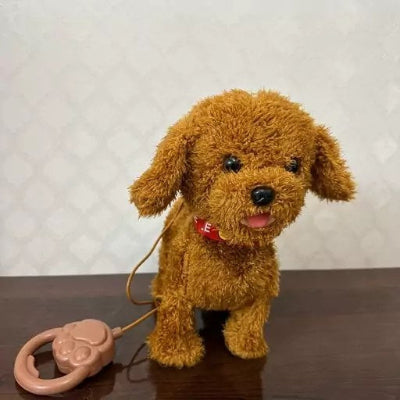 Plisani interaktivni pas sa povocem. Savrsena plisana igracka koja hoda, pogodna za igru u kuci i odlican poklon za svako dete.