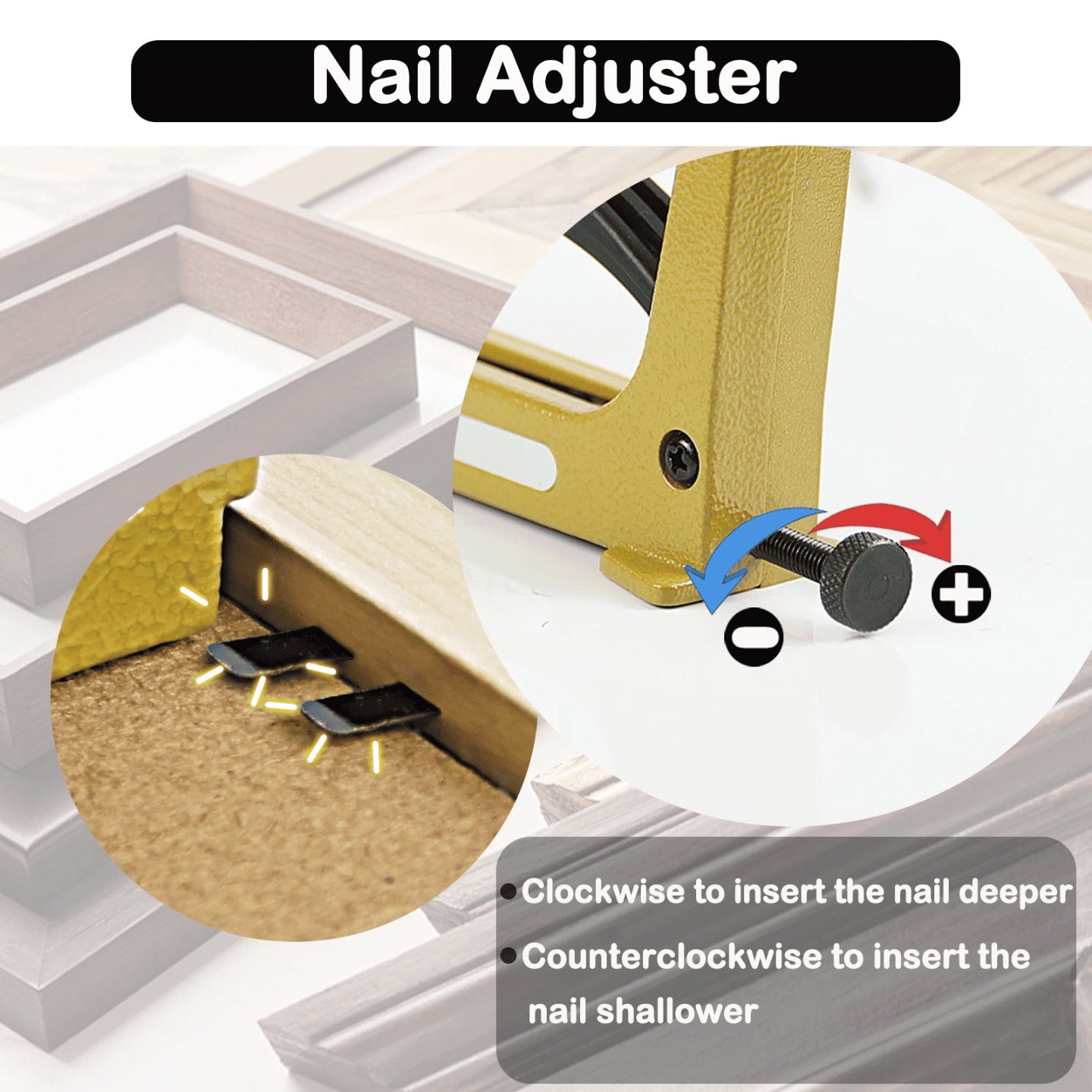 Podesavanje dubine zabijanja eksera na rucnoj klamerici