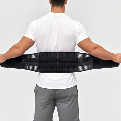 Pojas za ledja steznik za kicmu i lumbalni deo podrska za pravilno drzanje i trening prevencija povreda lecebol i diskushernije