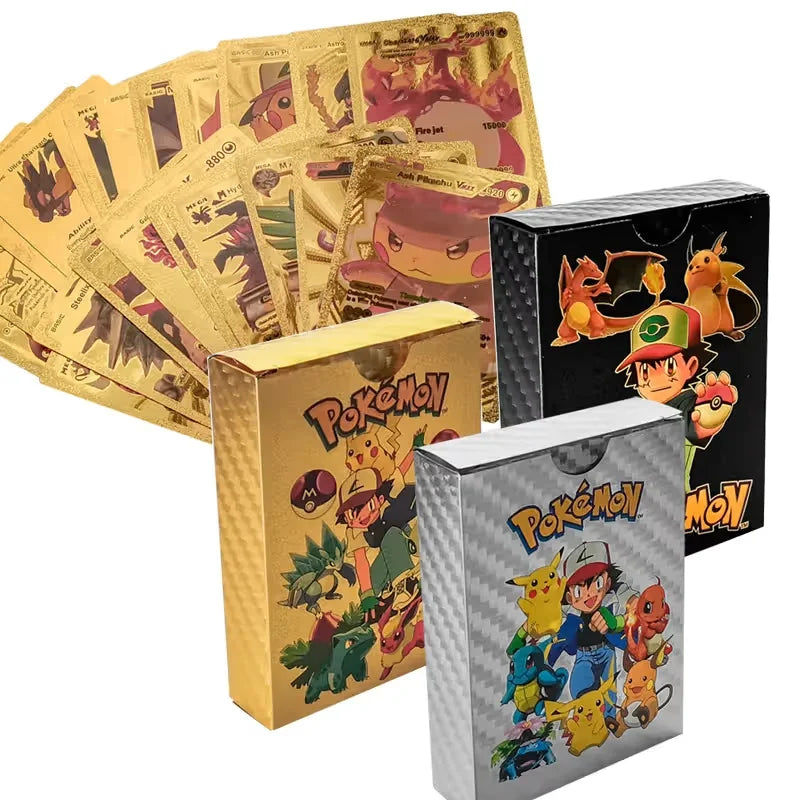 pokemon kolekcionarske karte vise kutija i zlatne karte