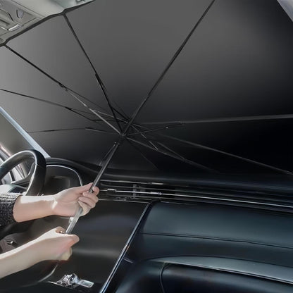 Postavljanje auto zastite za vetrobran sistemom na rasklapanje