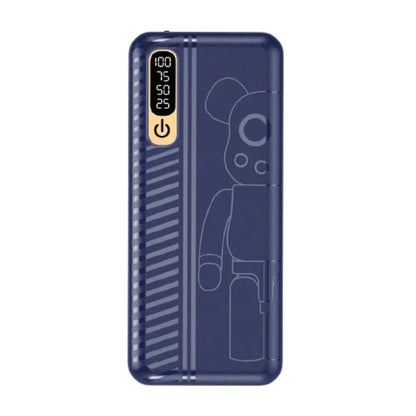 plava power bank baterija 20000 mah sa digitalnim indikatorom baterije