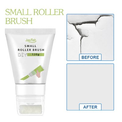  Pre i posle popravke zida malom rolna cetkom, brzo i lako prikrivanje ostecenja, idealno za kucu i stan.