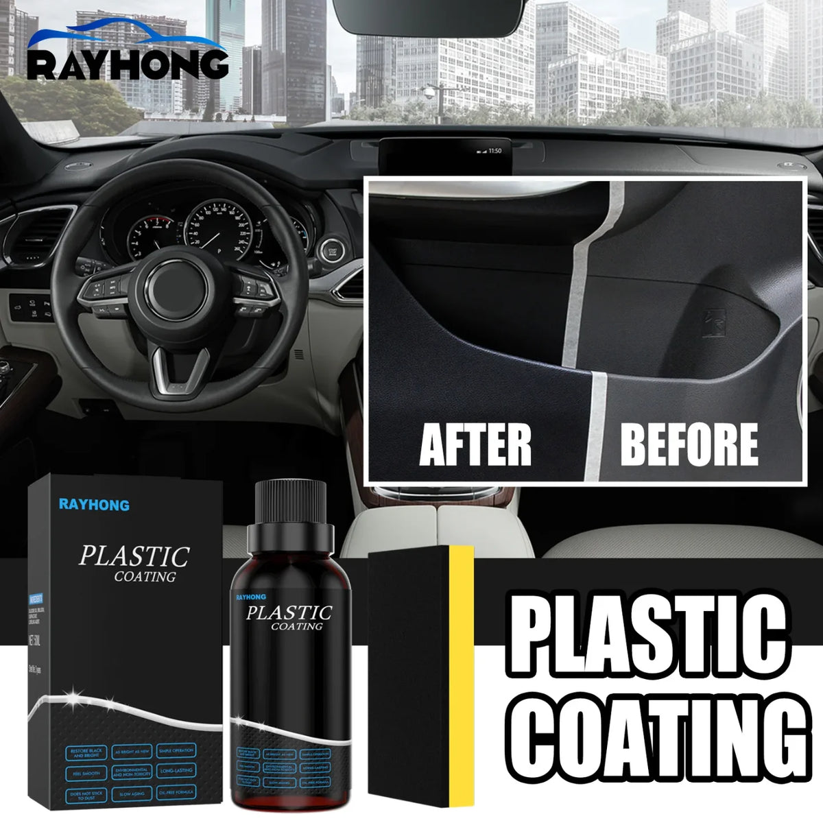 premaz za plastiku za obnovu table i enterijera automobila