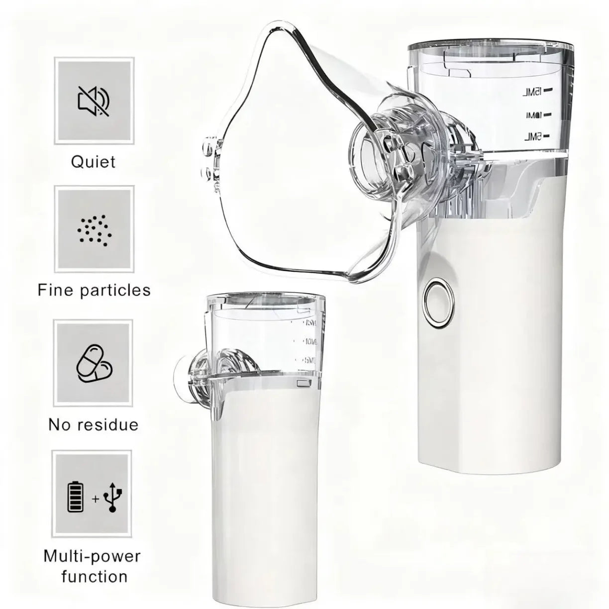 prenosni inhalator sa tihim radom i multi power funkcijom