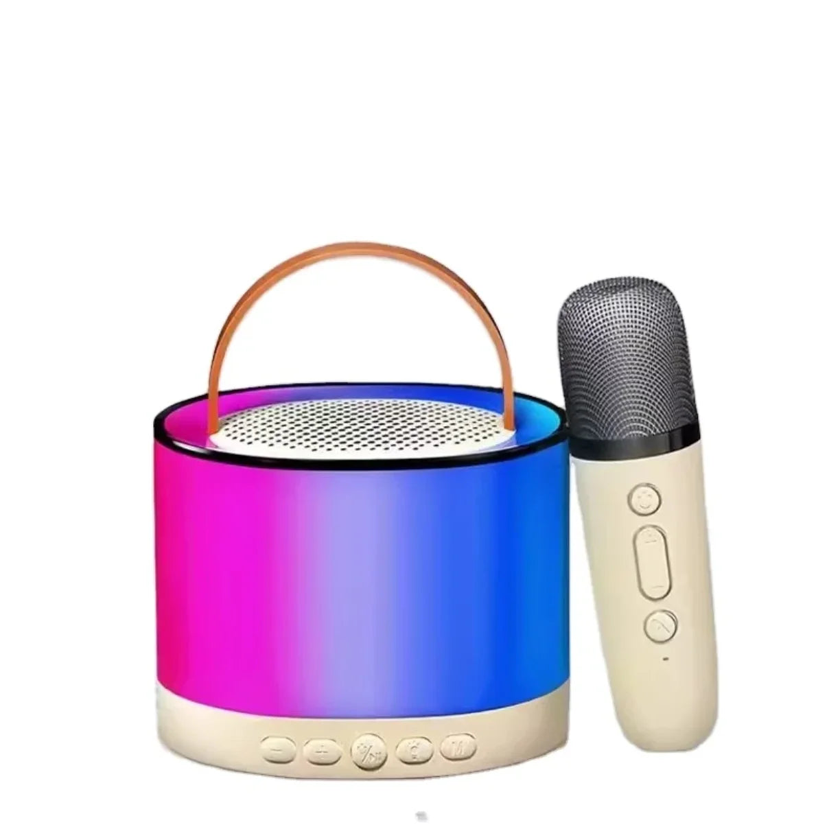 Prenosni karaoke zvucnik sa jednim bezicnim mikrofonom i RGB osvetljenjem