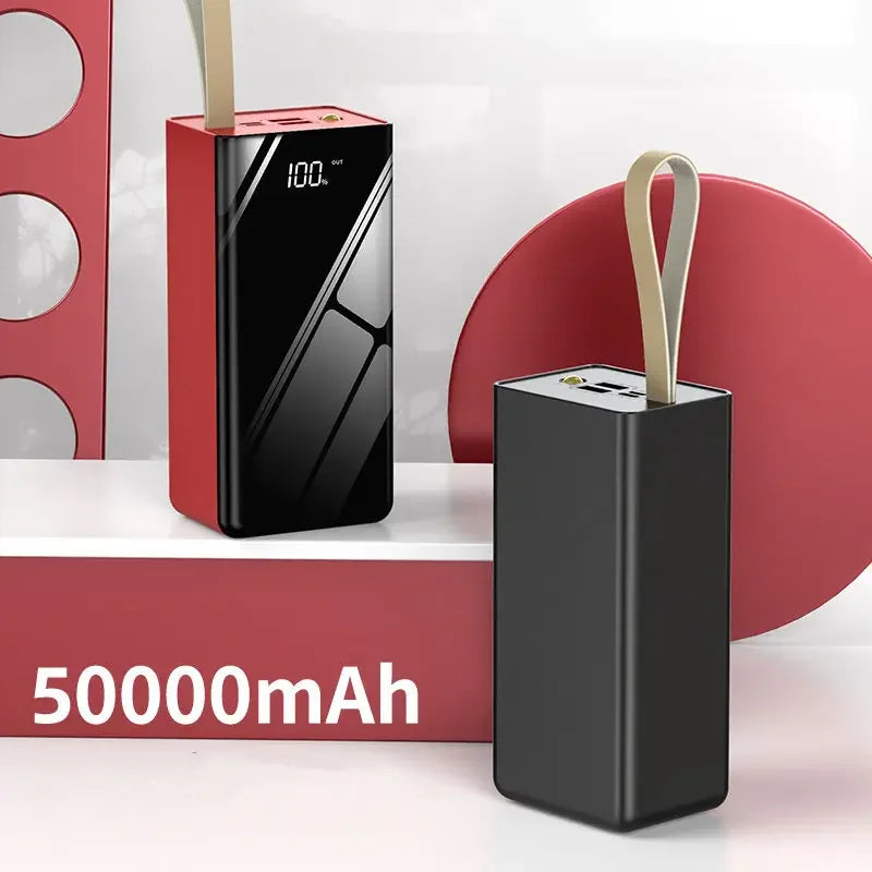 Prenosni punjac 50000mAh sa kaisem za nosenje u dve boje