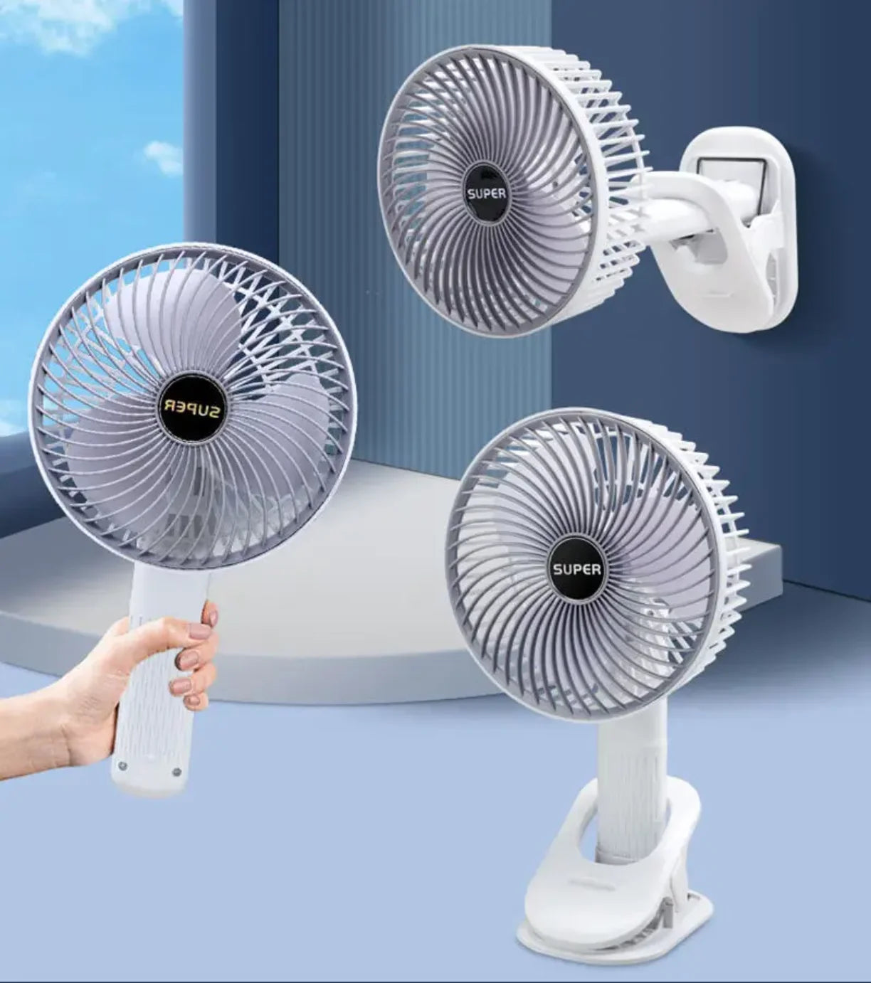 Prenosni ventilator 4u1 sa rucnim, stonim i zidnim rezimom