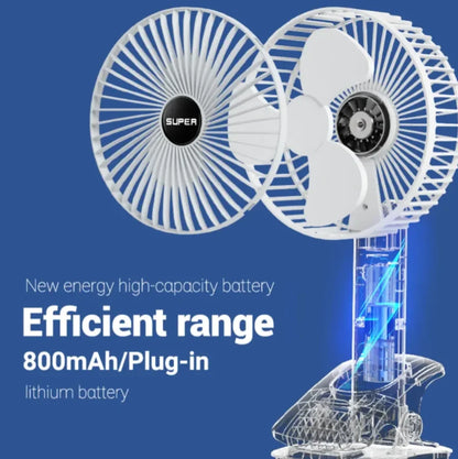 Unutrasnja litijumska baterija 800 mAh u prenosnom ventilatoru