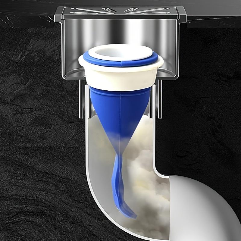 Graficki prikaz rada ventila unutar sifona koji sprecava povrat mirisa