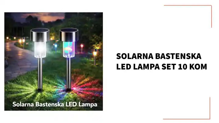 Solarna Bastenska LED Lampa set 10 kom by@Outfy