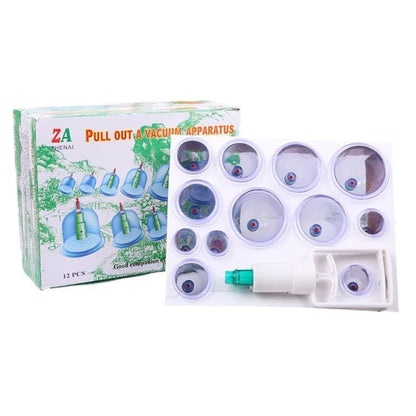 Profesionalne ventuze za masazu upakovane u zastitnu plastiku sa vakuum pistoljem za precizno podesavanje pritiska