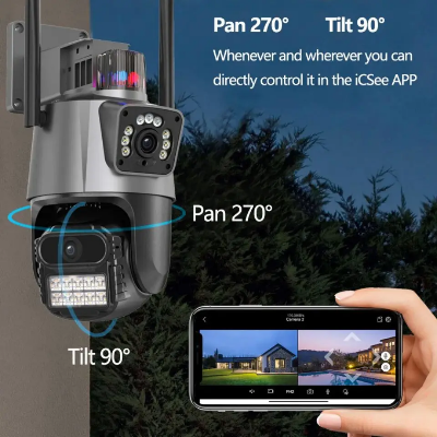 PTZ kamera rotacija Pan 270 Tilt 90 stepeni nocno snimanje u boji kontrola preko aplikacije mobilni video nadzor