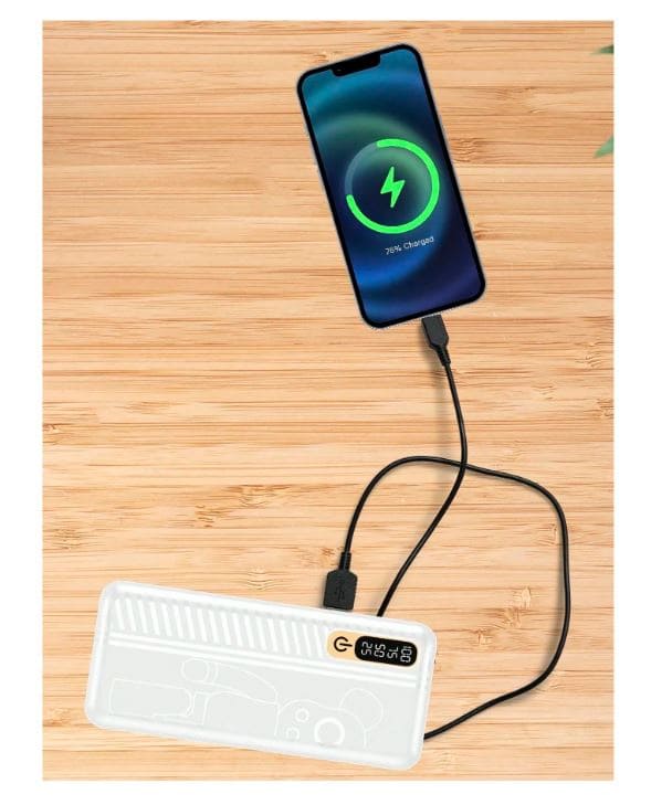 punjenje mobilnog telefona pomocu power bank baterije 20000 mah
