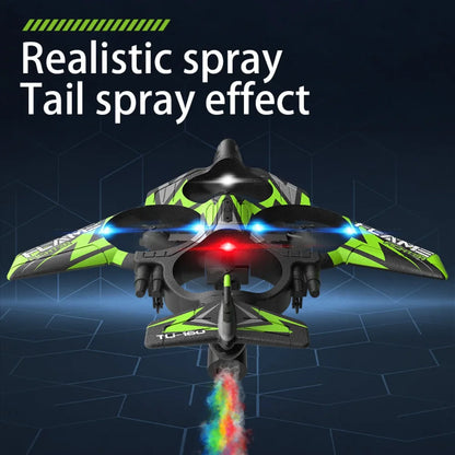 rc avion igracka sa repnim sprej svetlosnim efektom u letu