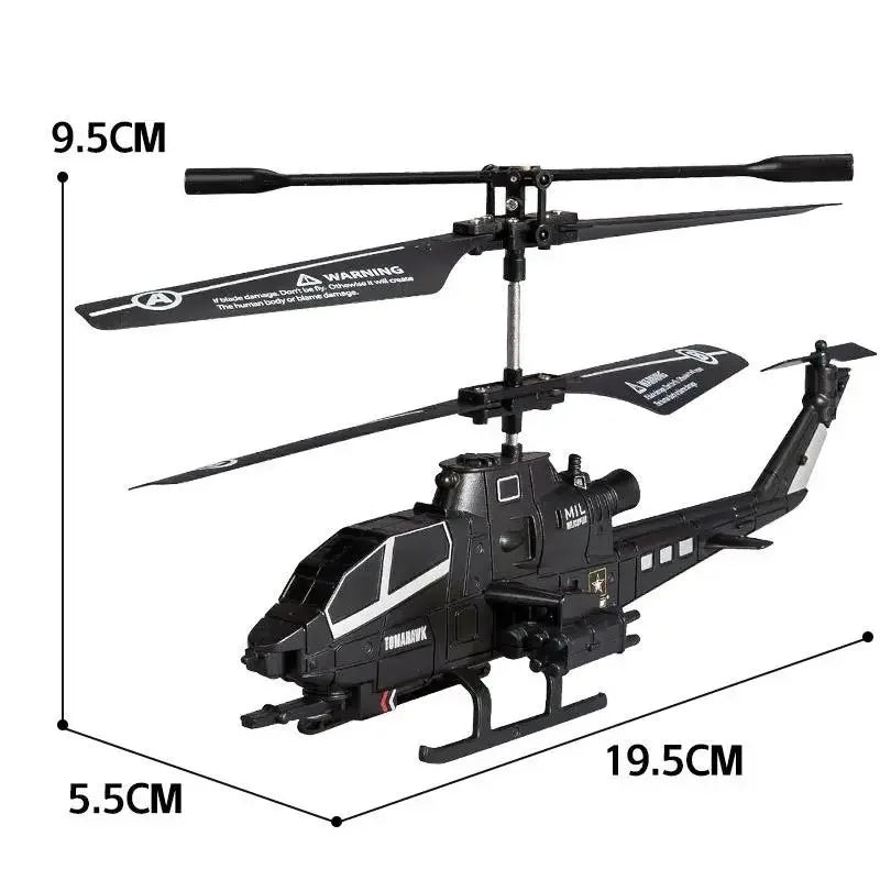 Dimenzije RC helikoptera igracke 19.5 x 9.5 x 5.5 cm