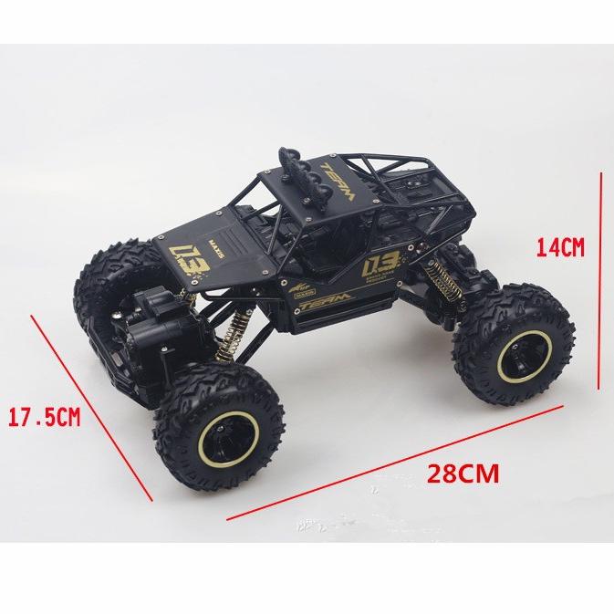 RC igracka auto sa prikazanim dimenzijama vozila