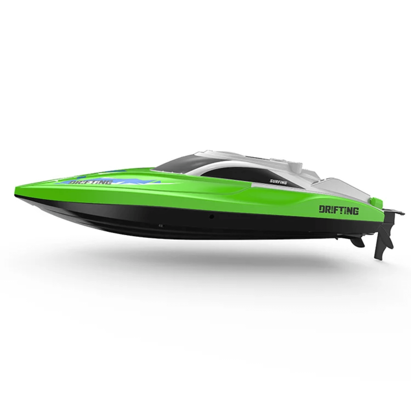 rc racing boat donji prikaz trupa camca na daljinsko upravljanje sa vidljivim stabilizatorima i dizajnom dna