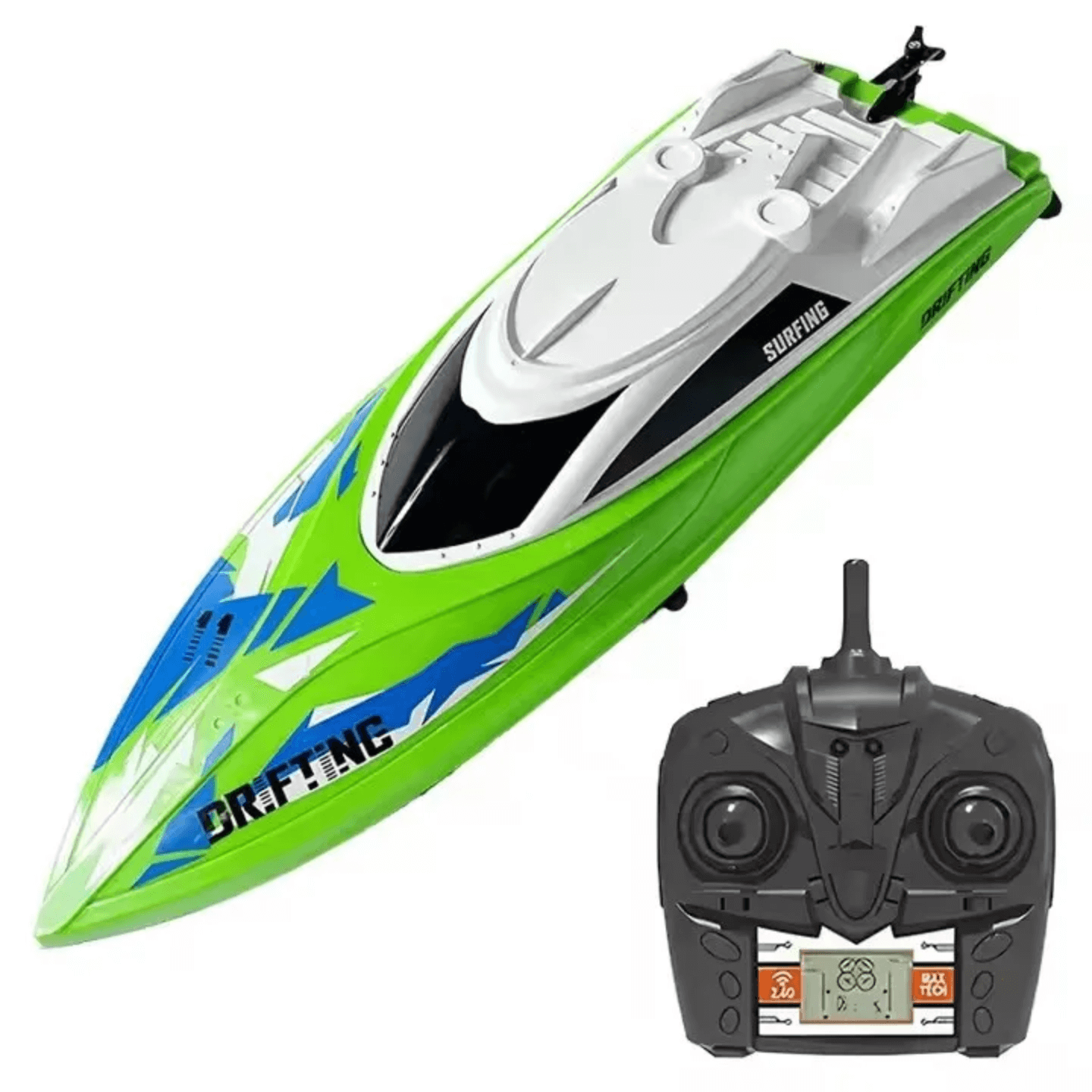 rc racing boat prikaz kompleta sa camcem i kontrolerom namenjen za brzu i stabilnu voznju po vodi