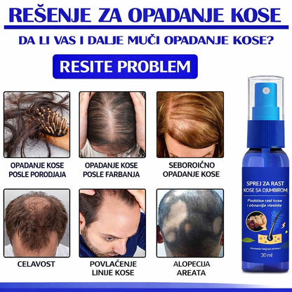 Rešenje za opadanje kose sprej za jačanje vlasišta