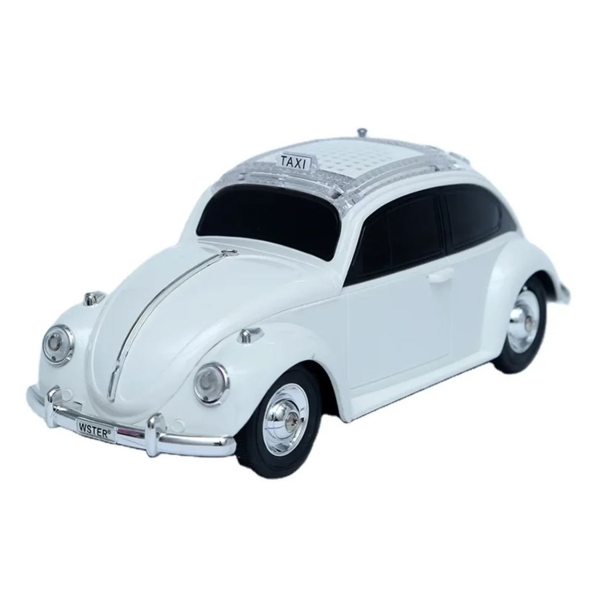 Beli retro auto bluetooth zvucnik sa taxi oznakom