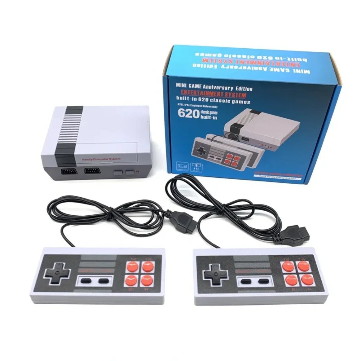 Retro mini konzola sa 620 igara, kutijom i dva zicana dzojstika