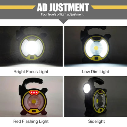 Režimi rada LED kamperske lampe uključuju jako svetlo slabo svetlo i crveno upozoravajuće svetlo