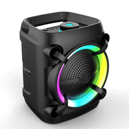 rgb led osvetljenje na prenosnom bluetooth zvucniku za vizuelni efekat uz muziku