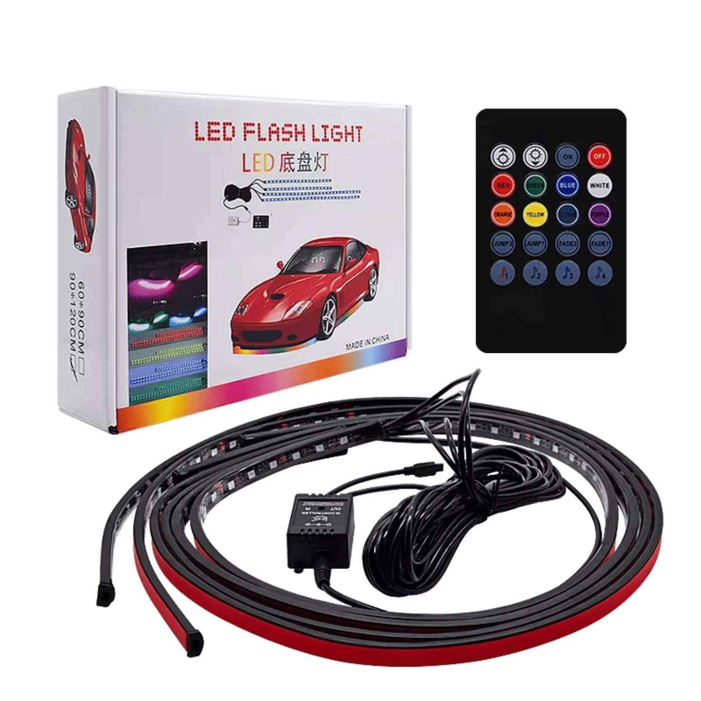 RGB LED svetla ispod auta sa daljinskim upravljacem
