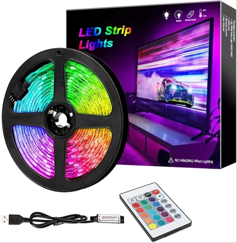 RGB LED traka 5m sa USB napajanjem i daljinskim upravljacem