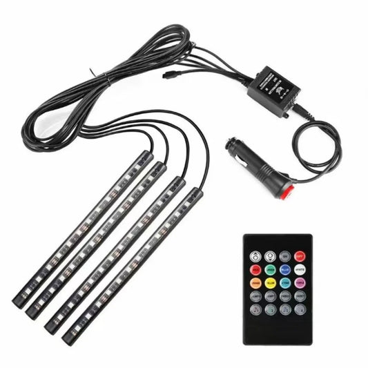 RGB LED trake za osvetljenje kabine automobila sa daljinskim upravljacem