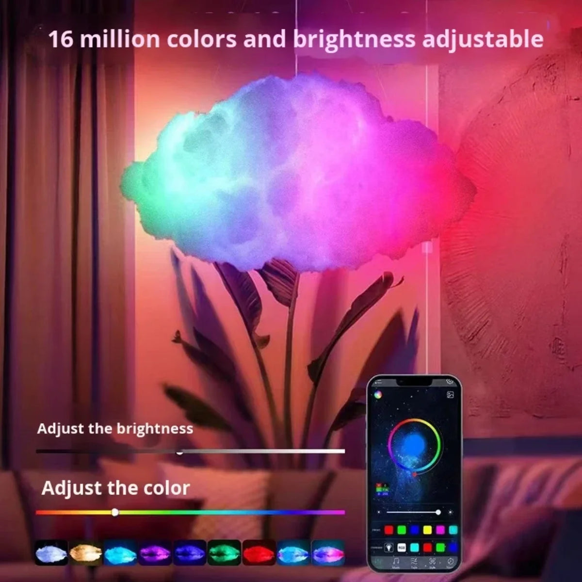 RGB oblak lampa sa podesavanjem boje i jacine svetla