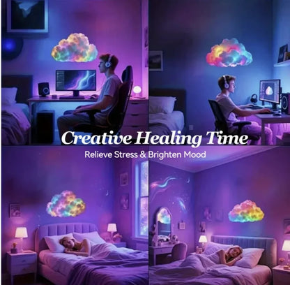Kreativna RGB oblak rasveta za opustanje u razlicitim sobama