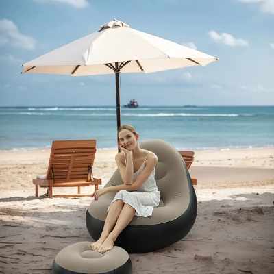 Cafe Club Chair sa Osloncem za Noge - Vazdušna Fotelja za Opuštanje Azijashop