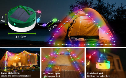 Solarna kamp lampa-visenamenska prenosna LED lampa Azijashop