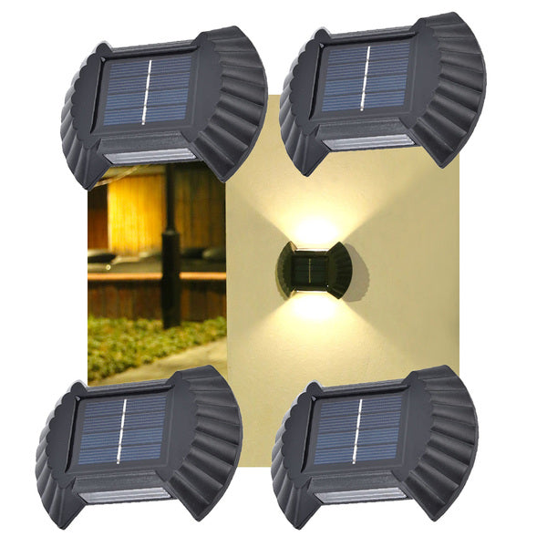 Solarne LED skoljke- zidne lampe za dvorište 4 komada Azijashop