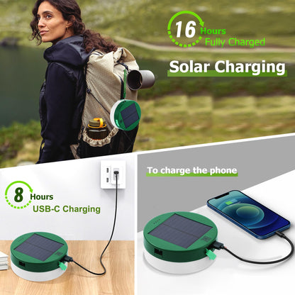 Solarna kamp lampa-visenamenska prenosna LED lampa Azijashop