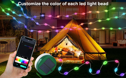 Solarna kamp lampa-visenamenska prenosna LED lampa Azijashop