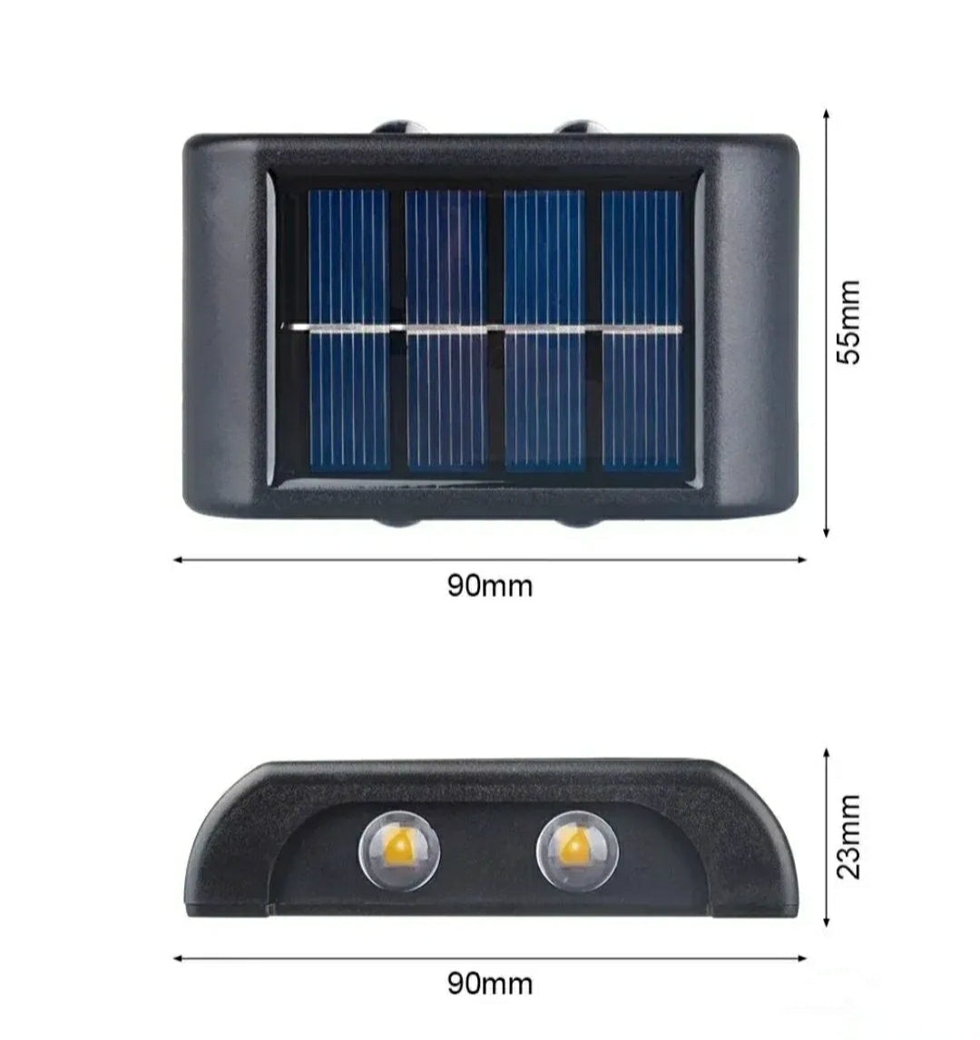 Solarna Zidna LED Lampa - Savršeno Osvetljenje za Vaš Dom i Dvorište - 4kom Azijashop