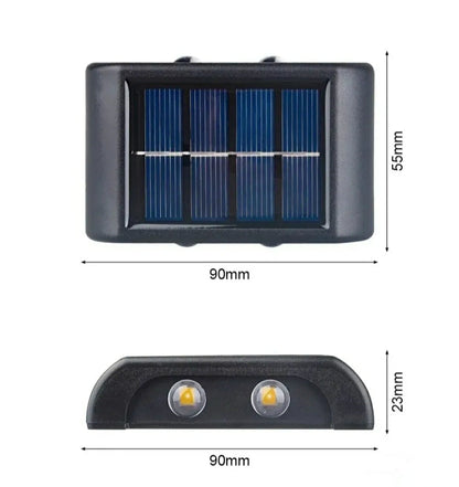 Solarna Zidna LED Lampa - Savršeno Osvetljenje za Vaš Dom i Dvorište - 4kom Azijashop