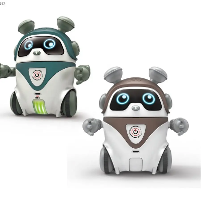 Set interaktivnih igracaka robota u dve boje. Pametni roboti sa svetlecim ocima i zvucnim efektima, idealni za igru i edukaciju dece. Razvijaju motoriku i inteligenciju.